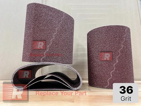 Generic 10 Pack-Clarke/American Sanders EZ8 8x19 Aluminum Oxide Sanding Belts 36 Grit in Kuwait