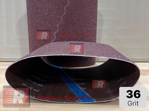 Generic 10 Pack-Clarke/American Sanders EZ8 8x19 Aluminum Oxide Sanding Belts 36 Grit in Kuwait