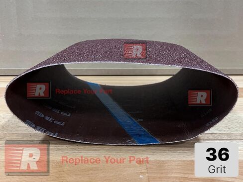 Generic 10 Pack-Clarke/American Sanders EZ8 8x19 Aluminum Oxide Sanding Belts 36 Grit in Kuwait