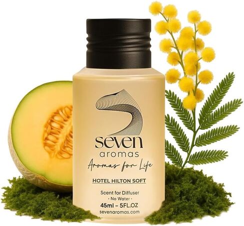 زيت ناشر رائحة الفنادق من SevenAromas، زيت عطري فاخر مستوحى من الفنادق للعلاج العطري وموزعات التدفئة والتهوية وتكييف الهواء - زجاجة قطارة ممتازة - 45 مل 1.52 أونصة سائلة (المطر الفضي) in Saudi Arabia