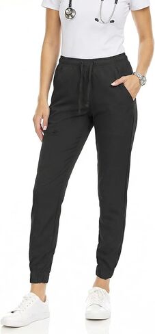 MediChic Mini Marilyn Scrub Joggers 4-Way Stretch Elastic Waistband Four Pocket Jogger Pants in Saudi Arabia