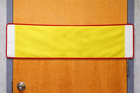 شريط التوقف عن الرعاية المخففة مع حوامل الخطاف والحلقة ، 12 "H x 50" L ، نظام تنبيه مرئي وصوتي محسّن للمخرج غير المصرح به ، 909220 in Saudi Arabia
