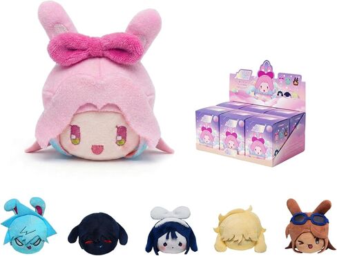 سلسلة مفاتيح YJacuing Alien Stage Rabbit Series Blind Box Bun Head Plush Keychain، Anime ALNST حقيبة غامضة مرخصة رسميًا in Kuwait