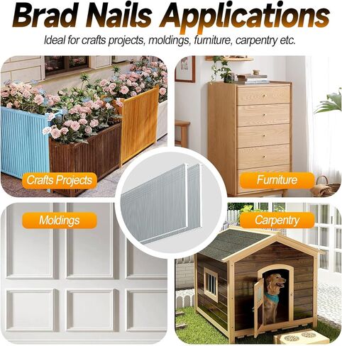18GA Brad Nailer for De-Walt 20V Battery, 2-in-1 Cordless Nail Gun & Staple Gun, Includes 1600 Pcs Nails & Staples, Single & Contact Firing Mode, Electric Nailer for Woodworking and DIY(no Battery) in Saudi Arabia