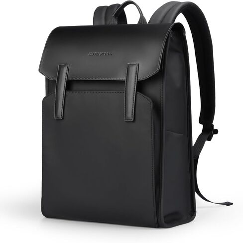 حقيبة ظهر Muzee Stylish Commuter للرجال - حقيبة كمبيوتر محمول مقاس 15.6 بوصة مع مشبك مغناطيسي، خفيفة الوزن 0.85 كجم مقاومة للماء للعمل وحقيبة نهارية كاجوال in Kuwait