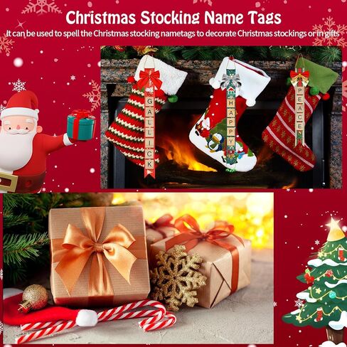QIDSJCCBD 491 Pcs Christmas Ornament Kits for Adults, Includes 4 Christmas Stocking, Bows, Ribbons, Bells & More, Christmas Crafts for Adults to Make Your Own Unique Christmas Ornaments & Decorations in Saudi Arabia
