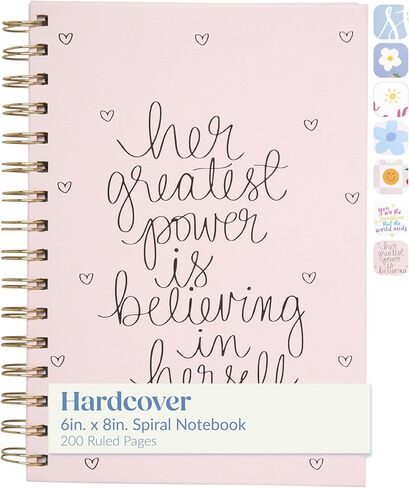 Dayna Lee Collection 6x8 Elegant Spiral-Bound Hardcover Journal, Portable 6x8" Notebook with 200 Acid-Free Lined Pages – Perfect for Personal Use or Work (Her Greatest Power) in Saudi Arabia