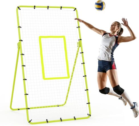 Volleyball Rebounder Net 7x4 Ft, Bounce Back Training Equipment with Angle Customization for Practicing Digging, Setting, Spiking in Saudi Arabia