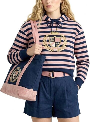 Richard Henry & Moi Lauren Cotton Vintage Hoodie +Matching Tote Bag +18K Plated Necklace +3Pcs Outfit for 5"-8" Doll Charms in Saudi Arabia