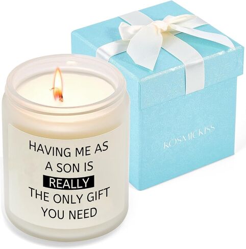 Gifts for Mom from Son, Christmas Mom Gifts from Son, Funny Mother Gift for Christmas Moms Gift Ideas, Unique Mother Present Lavender Soy Candles in Saudi Arabia