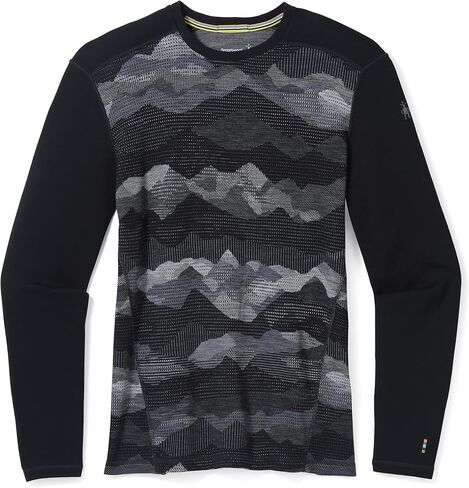 Smartwool Men's Merino 250 Pattern Crew Base Layer – 100% Merino Wool in Kuwait