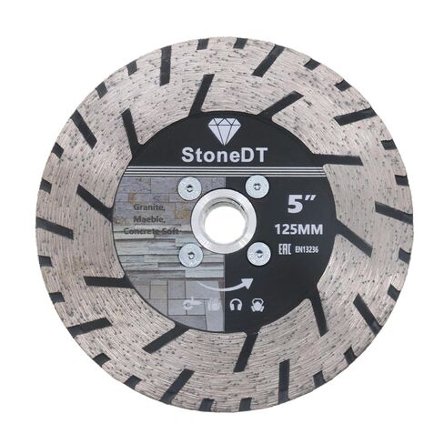 5 Inch Granite Cutting Blades Turbo Rim Diamond Cutting Disc, Saw Blades Two-in-One Design with 5/8"-11 Flange for Cutting or Grinding Granite Marble Concrete Brick in Kuwait