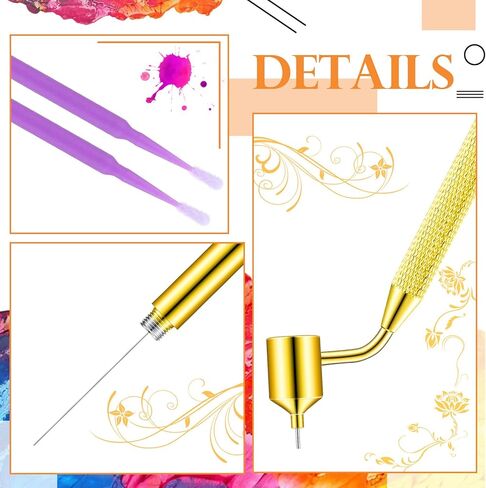 Tondiamo 100 Pack 0.5 mm Touch up Paint Brushes Paint Repair Pen Gold Writer Paint Applicator Pen Detailing Fluid Writer Pen Disposable Micro Applicators for Auto Repair Chip Automotive Scratch in Saudi Arabia