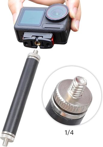 1/4" Male to Male Thread Adapter Extension Rod for DSLR Cameras Tripods Lights Mounts Iron Construction Photography Equi in Saudi Arabia