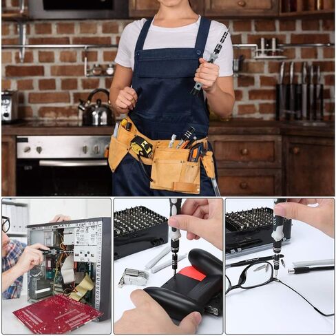 115-in-1 Precision Screwdriver Set, Electronics Repair Tool Kit Micro Magnetic Bit with Flexible Shaft for Phone, Mac, Computer, Watch, Console, Doorbell, Electronic, Tools Gift in Saudi Arabia