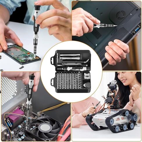 115-in-1 Precision Screwdriver Set, Electronics Repair Tool Kit Micro Magnetic Bit with Flexible Shaft for Phone, Mac, Computer, Watch, Console, Doorbell, Electronic, Tools Gift in Saudi Arabia