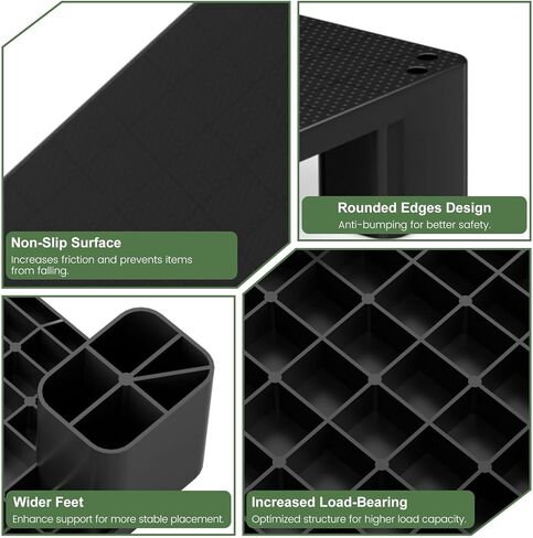 VigiFront Plastic Pallets, Plastic Pallets for Basement Storage, HDPE Lightweight Waterproof Pallet, Easy to Stack, for Indoor and Outdoor, Supermarkets and Warehouse (40'' L X 20'' W X 5.5'' H) in Saudi Arabia