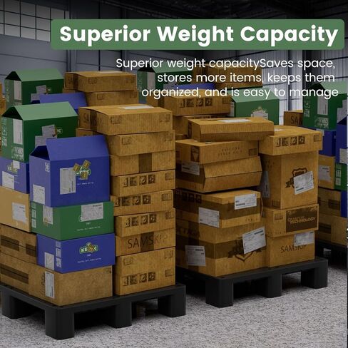 VigiFront Plastic Pallets, Plastic Pallets for Basement Storage, HDPE Lightweight Waterproof Pallet, Easy to Stack, for Indoor and Outdoor, Supermarkets and Warehouse (40'' L X 20'' W X 5.5'' H) in Saudi Arabia