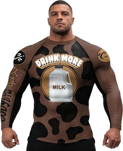 Red Plume Men's Compression Sports Shirt Cool America Solider Running Long Sleeve Tee in Saudi Arabia
