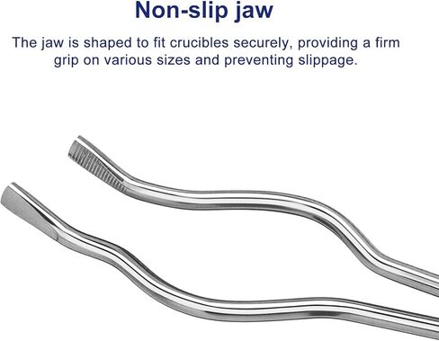 Labasics Stainless Steel Crucible Tongs, for Handling Hot Labware in Applications, 40 cm (15.75 inch) in Saudi Arabia