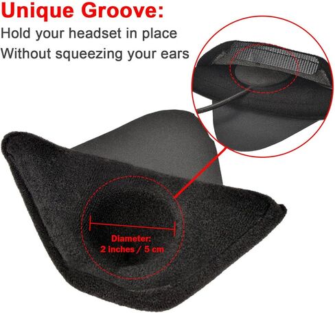 iGuerburn Half Helmet Ear Pads, Half Helmet Speaker Pockets 1/2 Helmet Ear Covers Motorcycle Helmets Accessories Reduce Wind Noise, 1 Pair in Saudi Arabia