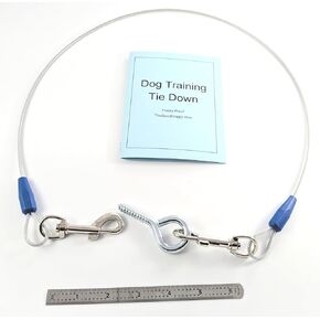 تعادل الكابلات التدريب على الكلاب ، 3 أقدام متوسطة القفز المدمرة مضغ Housetrining Counter Surfing Beppy Puppy Potty Training Tether Put Proof Cable (Tie-Down with Eye Screw) in Kuwait