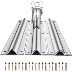 24 FT V-Track Galvanized Inverted V Track for Sliding Gate Rollers with Hardware Kit Heavy Duty Sliding Door Track Rail for Driveway Gate, Car Entry Door, Barn Doors and Outdoor Applications in Kuwait