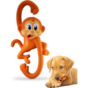 PetSport Naturflex Tiny Tots Small Monkey Latex Dog Toy | كل شيء طبيعي ناعم ، صرير ، لعبة مضغ المطاط غير سامة | آمن للعب الداخلي | 6 " in Kuwait