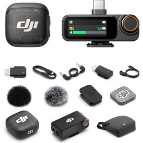 DJI Mic 3 (2TX+1RX+Charging Case), All in one Mic with Hot Shoe for Canon in Kuwait