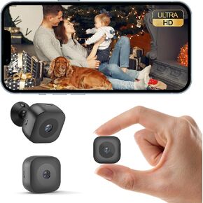 Hidden Camera,Spy Camera,4K Security WiFi Mini Camera SD Card Storage & App Control,Surveillance with Magnetic Mount,AI Motion Detection,Auto Night Vision,Compact Indoor Cameras for Home in Kuwait