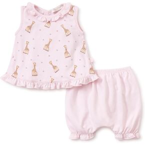 Kissy Kissy Baby Girls 100% Pima Cotton Sophie La Girafe Print Sunsuit, Newborn to 24 Months in Kuwait