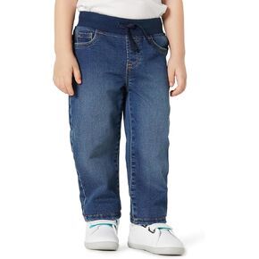 Amazon Essentials Unisex Babies' Soft Stretch Pull-On Jeans, Stone Medium Wash, 24 Months in Kuwait