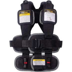 RideSafer Travel Vest Gen 6 - صغير (26.5-50 رطلاً) - أسود - مقعد سيارة آمن للأطفال خفيف الوزن ومحمول للسفر وتأجير السيارات ومشاركات الركوب in Kuwait