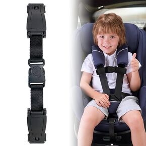 G Ganen Universal Child Chest Harness Clip Anti-Slip Baby Chest Clip Guard Compatible with Seats, Strollers, High Chairs, schoolbags, max. for 1.5 inch Width Harness (Black Set of 1) in Kuwait
