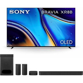 Sony 65" BRAVIA XR8B 4K OLED Smart TV (2025) & BRAVIA Theater System 6 5.1ch Home Theater Sound Bar Bundle with Subwoofer and Rear Speakers in Saudi Arabia