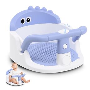 Baby Bath Seat for Babies 6 Months & Up Sitting Up, Non-Slip Baby Bath Chair with Suction Cup, Safe and Comfortable Portable Infant Bath Seat for Bathroom, Bathtub Tub, Easy to Clean (Green) in Saudi Arabia