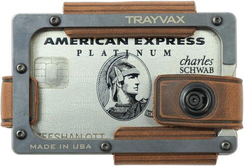 Trayvax Contour Minimalist Wallet Tactical Armor Steel Front Pocket RFID in Kuwait