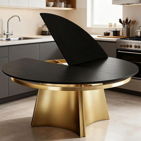 60 inch Large Round Foldable Table Top No Legs, Wood Surface Diameter Extend-8in, Temporary Table Tops Indoor Outdoor Catring Banquet Party, Replacement Circle Table (Smoky Black, D:59.05IN) in Saudi Arabia