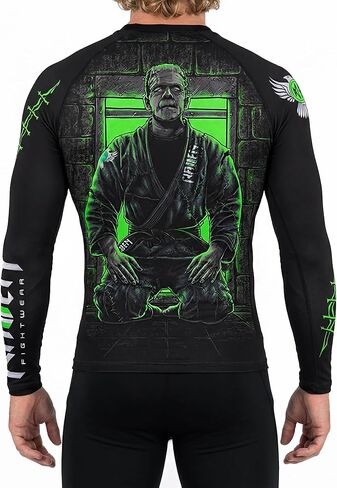 حذاء Raven Fightwear الرجالي Frankenstein's Monster MMA BJJ Rash Guard MMA باللون الأسود in Saudi Arabia