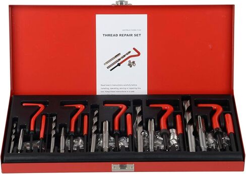 DAYUAN 131pcs Helicoil Metric Thread Repair Kit, HSS Drill Thread Insert Repair Tool M5 M6 M8 M10 M12 in Saudi Arabia