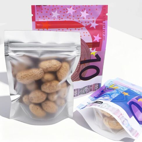 Self Sealing Bag, Resealable Storage Bag, with Built-in Zipper Storage Bag, 3.93x4.72 Inches, Mixed Color (100) in Saudi Arabia