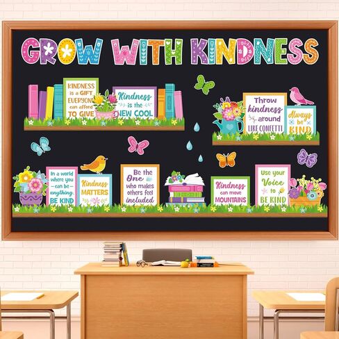 Qilery Bookshelf Bulletin Board Set Plant Motivational Classroom Decor Reading Library Bulletin Board Set Inspirational Cutout for Back to School Classroom Decoration in Saudi Arabia