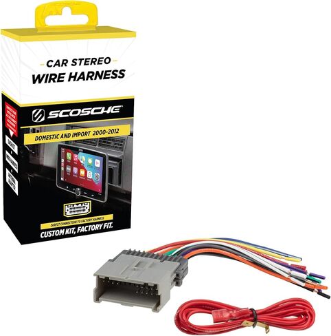 Scosche GM03B Compatible with Select 1994-05 GM Power/Speaker Connector / Wire Harness for Aftermarket Stereo Installation with Color Coded Wires,Blue in Saudi Arabia