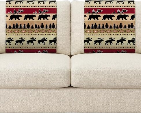 Headrest Cover for Recliner Chair Recliner Headrest Protector Animal Style Sofa Headrest Covers Couch Headrest Protector Recliner Chair Head Protector Cover for Sofa Furniture Protectors (2 Pieces) in Kuwait