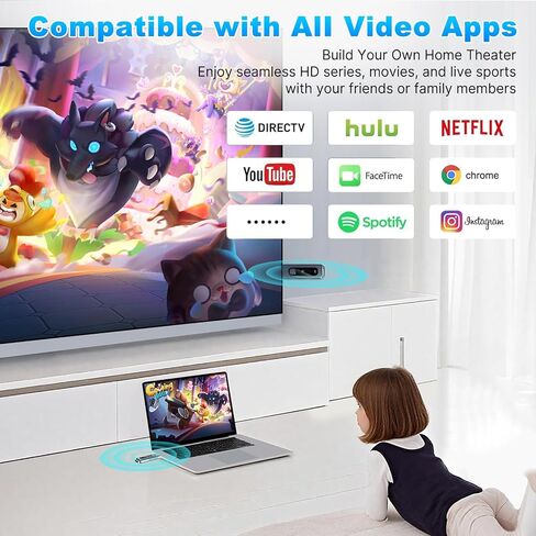 جهاز إرسال واستقبال HDMI لاسلكي مطور لعام 2026، نطاق مزدوج 5.8G+2.4G، بالإضافة إلى شاشة LED، إدخال وإخراج 4K، توصيل وتشغيل مجموعة الموسع مع زمن وصول منخفض للفيديو والصوت من الكمبيوتر/جهاز العرض/صندوق التلفزيون in Saudi Arabia