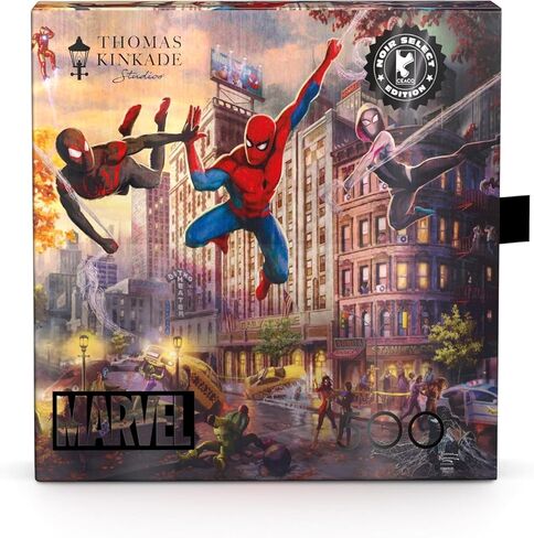 Ceaco - Silver Select - Marvel Kinkade - Spider-Man and Friends: The Ultimate Alliance - 500 Piece Jigsaw Puzzle for Adults - Challenging Puzzle Perfect for Game Nights in Kuwait