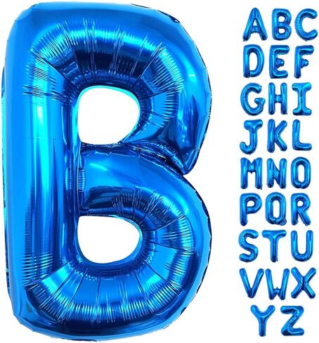 Lovoir 40 Inch Large Blue Letter R Balloons Big Size Jumbo Mylar Foil Helium Balloon for Birthday Party Celebration Decorations Alphabet Blue R in Saudi Arabia