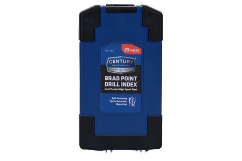 Century Drill & Tool ، 37280 ، 25 PC Set ، HSS Brad Point ، بتات الحفر ، أدوات الخشب الممل in Saudi Arabia