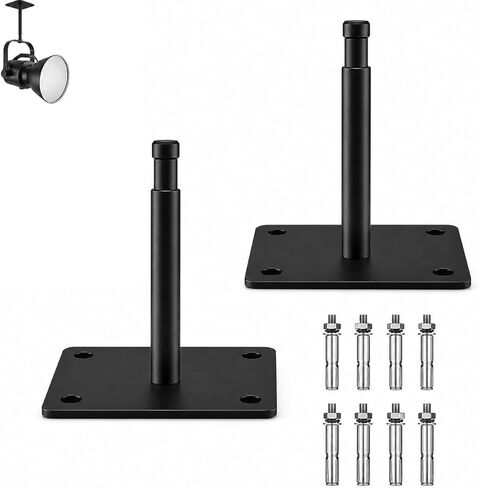 2-Pack 4.5" Baby Pin Wall Plate for Studio Lights | Heavy-Duty Steel Wall Plates With 5/8" Baby Pins for Studio Lights, Softboxes and Photography Equipment in Saudi Arabia