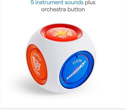 Munchkin® Mozart Magic® Cube Music Toy for Baby and Toddler - Includes 5 Instrument Sounds, 8 Mozart Songs and Lights in Saudi Arabia